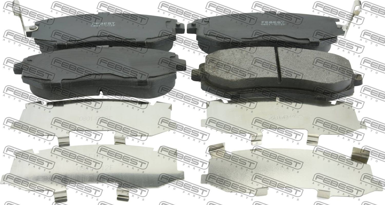 Тормозные колодки Febest. Артикул 0801-G12F