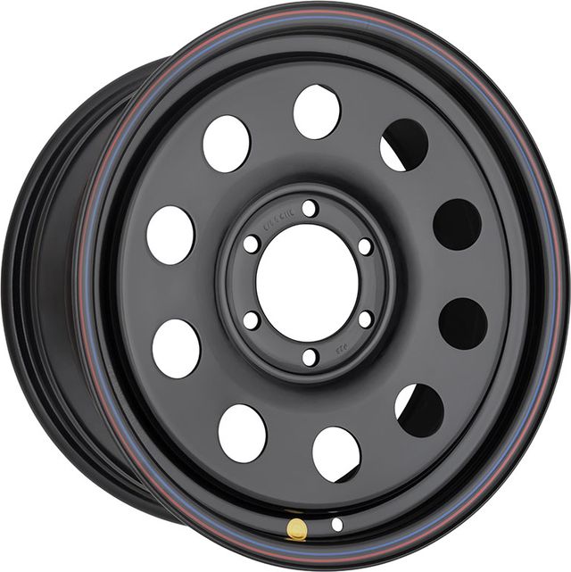 Колёсный диск OFF-ROAD Wheels усиленный стальной черный 6x139,7 8xR18 d110 ET+25 для Ford Ranger IV 2015-2024. Артикул 1880-63910BL+25
