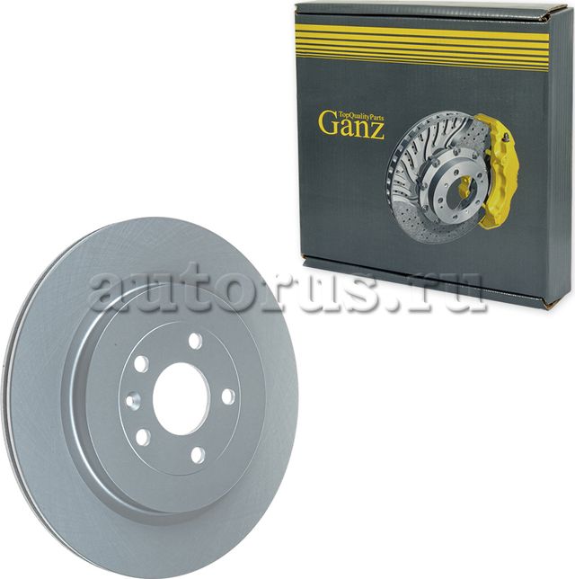 Диск тормозной задний с покрытием (Ganz). Артикул GIJ06168