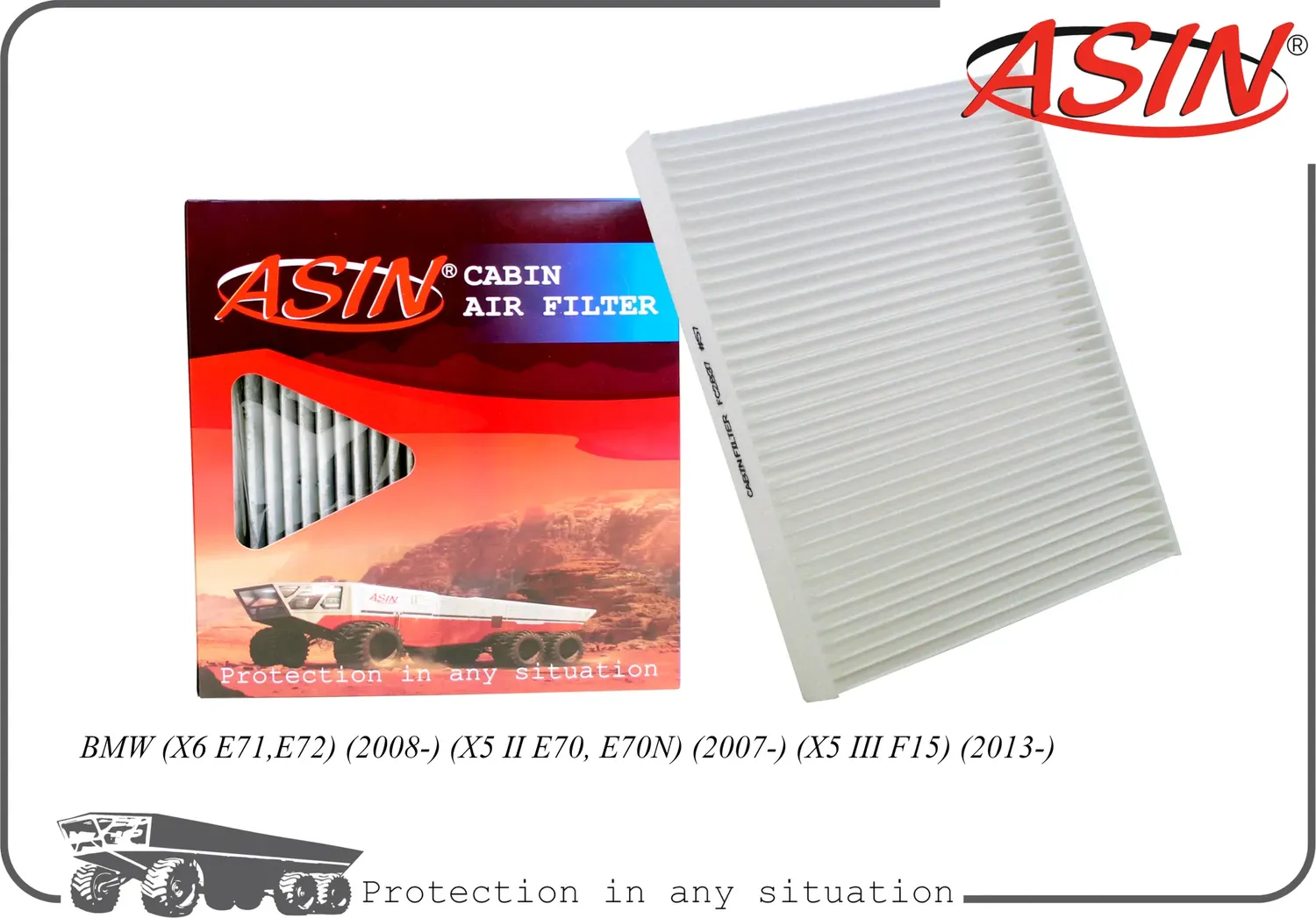 Фильтр салонный (Asin). Артикул ASINFC2837