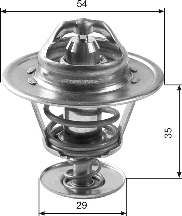 Термостат Gates для Volvo 164 1968-1974. Артикул TH11088G1
