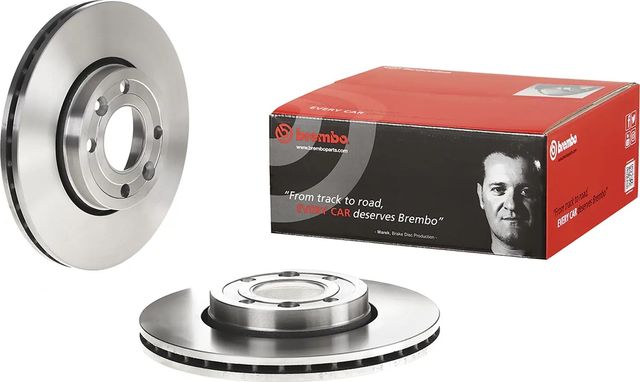 Тормозной диск Brembo передний для Lada Vesta I 2015-2025. Артикул 09.9078.20