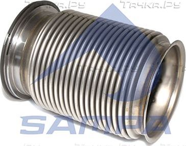 Гофра глушителя Sampa задний для Scania 4 1995-2008. Артикул 041.236