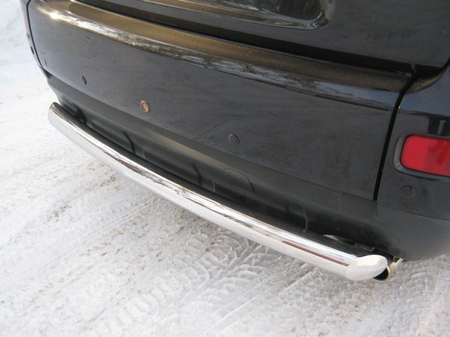 Защита RusStal заднего бампера d76 (дуга) для Mitsubishi Outlander XL 2007-2009. Артикул MOZ-000114