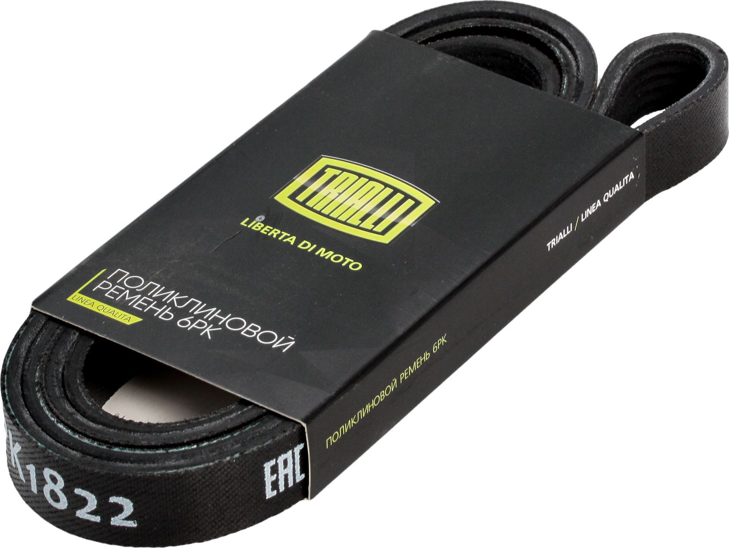 Приводной ремень поликлиновой Trialli. Артикул 6PK1822