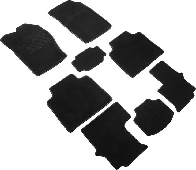 Коврики Seintex 3D ворсовые для салона Haval H9 II 2024-2026 ЧЕРНЫЕ. Артикул 317067