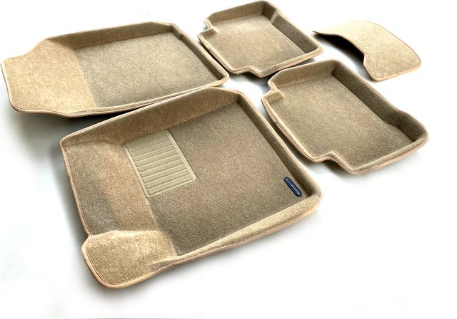 Коврики текстильные Euromat 3D Business для салона Renault Latitude 2010-2026 БЕЖЕВЫЕ. Артикул EMC3D-003718T