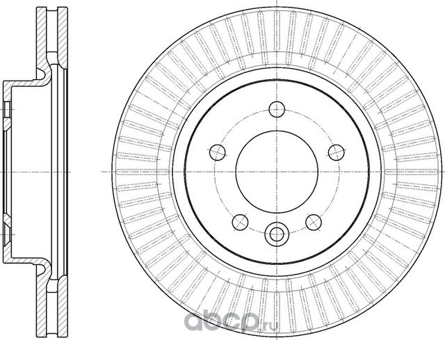 Диск тормозной (G-Brake). Артикул GR20244