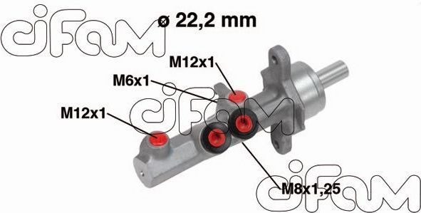 Тормозной цилиндр главный Cifam (алюминий) для Volkswagen Golf Plus I 2005-2013. Артикул 202-721