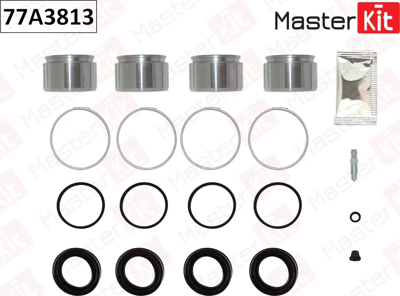 77A3813 Ремкомплект тормозного суппорта + поршень Lexus GX (URJ15_) 2009 -  Toyota LAND CRUISER PRAD (Master KIT). Артикул 77a3813
