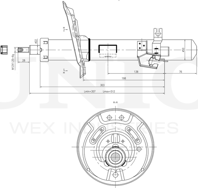 Амортизатор подвески (Unio). Артикул SAB-10370