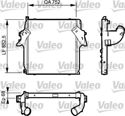 Интеркулер Valeo New Orignal Part для Mercedes-Benz Actros MP3 2008-2012. Артикул 818781