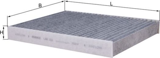 Салонный фильтр Mahle. Артикул LAK 153