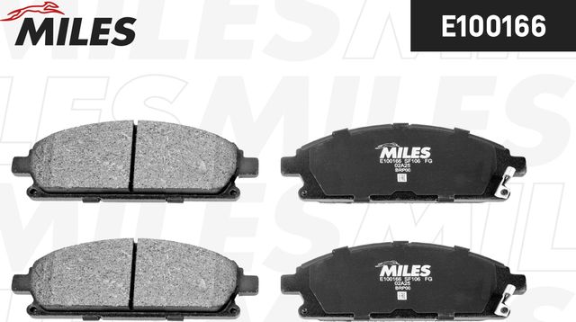 Тормозные колодки Miles (Semi-Metallic). Артикул E100166