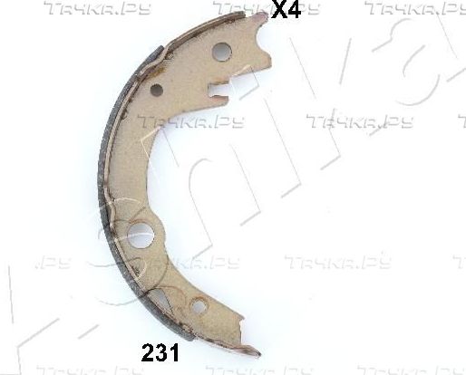Тормозные колодки (стояночная тормозная система) ASHIKA для Chery Amulet (A15) I 2010-2014. Артикул 55-02-231