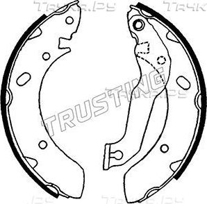 Тормозные колодки Trusting задние для Hyundai Lantra I 1990-1995. Артикул 046.201