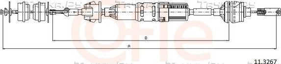 Трос сцепления Cofle для Peugeot 406 I 1995-2004. Артикул 11.3267