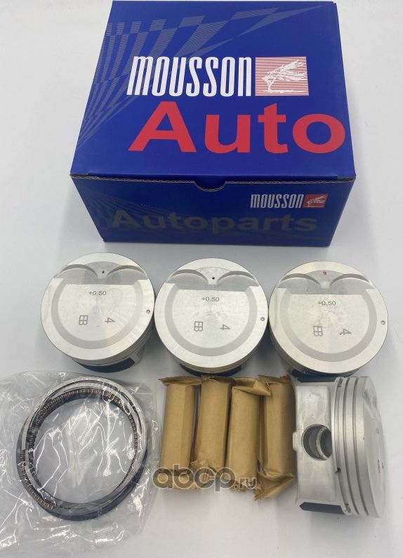 Поршень MOUSSON кольца ремонтные на 1 цилиндр Mousson. Артикул SPRG4FA050
