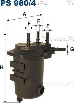 Топливный фильтр Filtron для Renault Symbol ll 2008-2012. Артикул PS 980/4
