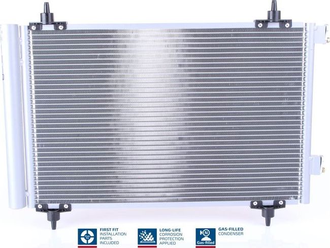 Радиатор кондиционера (конденсатор) Nissens (алюминий). Артикул 94758