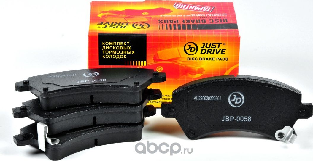 Колодки тормозные, передние D2224MH (Just Drive). Артикул JBP0058