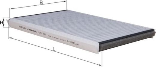 Салонный фильтр Mahle-Knecht. Артикул LAK 441