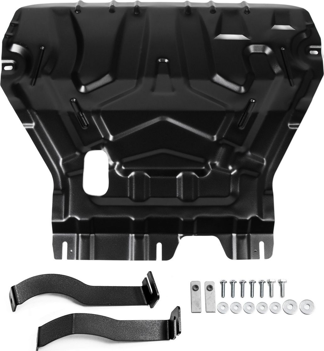 Защита AutoMax для картера и КПП Skoda Octavia A7 (без Webasto) 2013-2017 / A7 рестайлинг 2017-2020. Артикул AM.5111.2