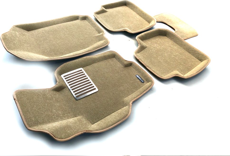 Коврики текстильные Euromat 3D Lux для салона Honda Accord VII 2002-2007 Бежевые. Артикул EM3D-002605T