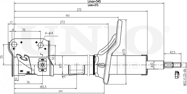 Амортизатор подвески (Unio). Артикул SAB-10037