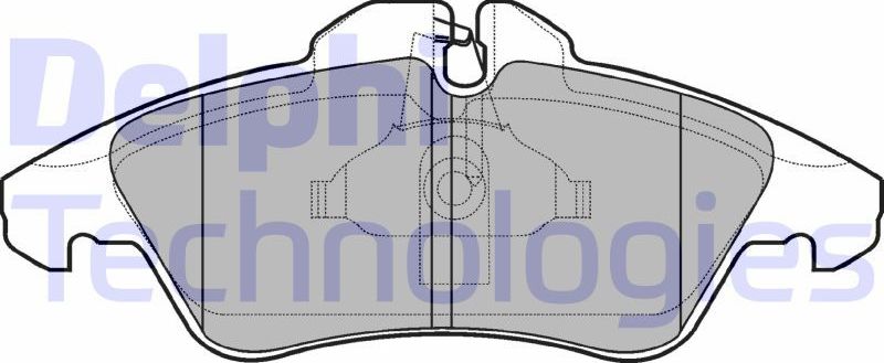 Тормозные колодки Delphi (Low-Metallic). Артикул LP980