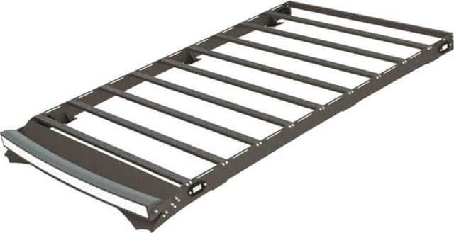 Экспедиционный багажник STC для Toyota Land Cruiser 100 1998-2007 с балкой дальнего и рабочим светом. Артикул STC-TLC100/105-TR-L1L3