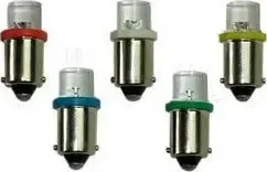 LEDO Лампа светодиодная T4W / BA9S / 12V 1LED конус син Ledo. Артикул ba9s1ledb