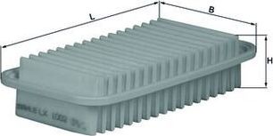 Воздушный фильтр Mahle. Артикул LX 1002