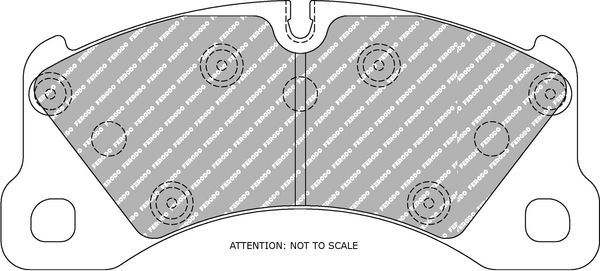 Тормозные колодки FERODO RACING DS2500 для Porsche Macan I 2014-2018. Артикул FCP4064H
