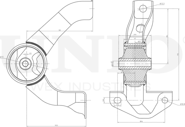 Опора двигателя (Unio). Артикул RMP-15073