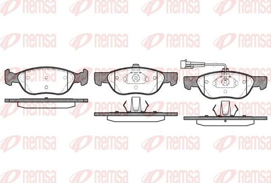 Тормозные колодки Remsa. Артикул 0587.11