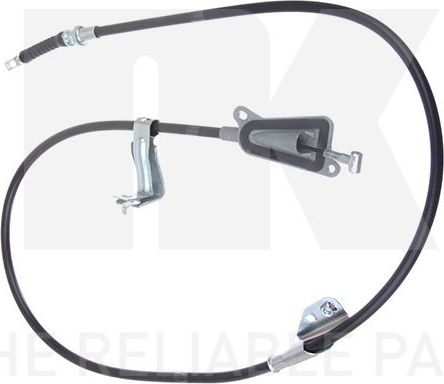 Трос ручника (тросик ручного тормоза) NK левый для Nissan Almera N16 2000-2006. Артикул 902299