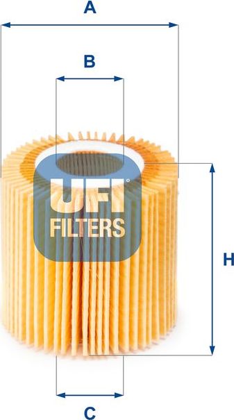 Масляный фильтр UFI. Артикул 25.150.00