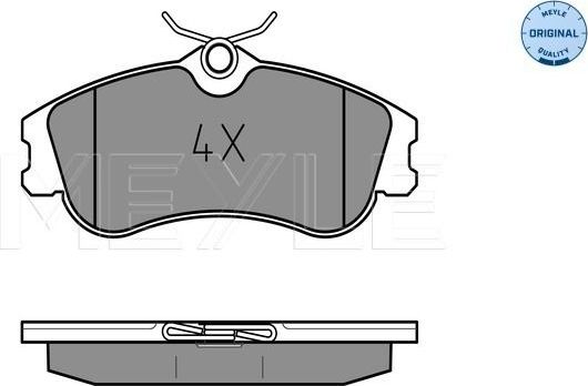 Тормозные колодки Meyle Original передние для Peugeot Partner Origin 2011-2013. Артикул 025 233 4619