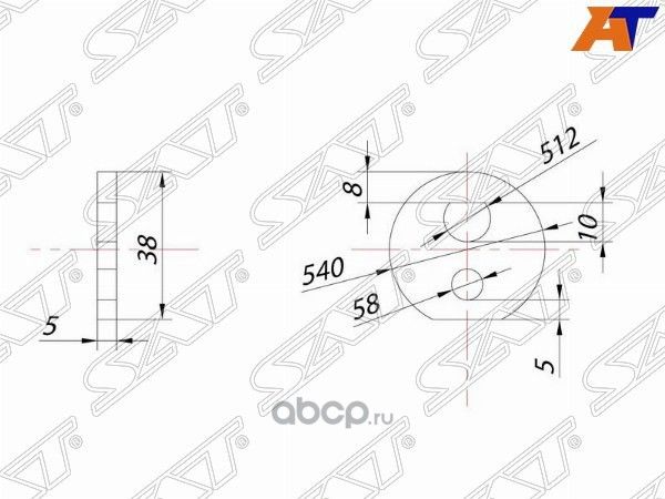 ШАЙБА ЭКСЦЕНТРИКА RR РЫЧАГА TOYOTA CELSIORCHASER (SAT). Артикул ST4819822020