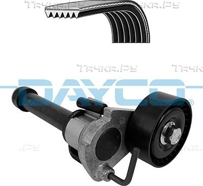 Приводной ремень поликлиновой с роликами (комплект) Dayco. Артикул KPV435
