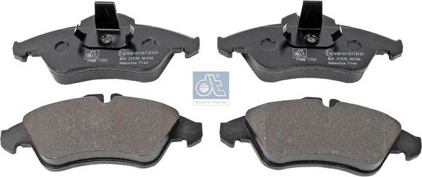 Тормозные колодки DT Spare Parts. Артикул 4.91903