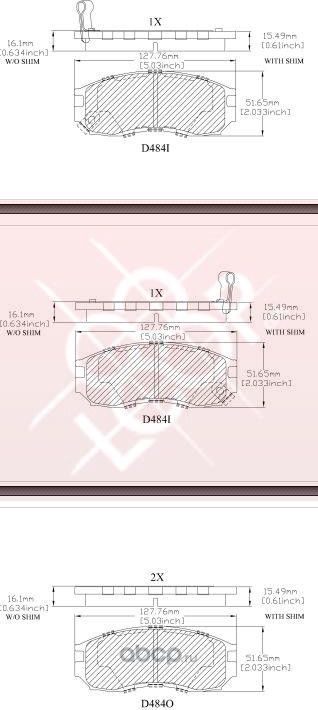 Колодки тормозные дисковые передние (Frictionmaster). Артикул ELT484