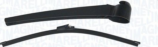 Поводок (рычаг) и щетка стеклоочистителя (дворника) Magneti Marelli. Артикул 000723180202