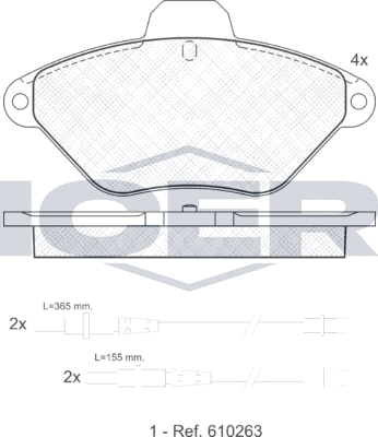 Тормозные колодки Icer. Артикул 180921