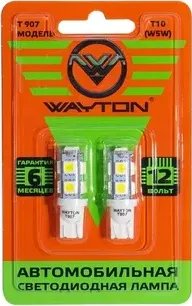 ДИОД WAYTON T907 12V (T10/W5W) БЛИСТЕР 2 ШТ (Xenite). Артикул 1109006