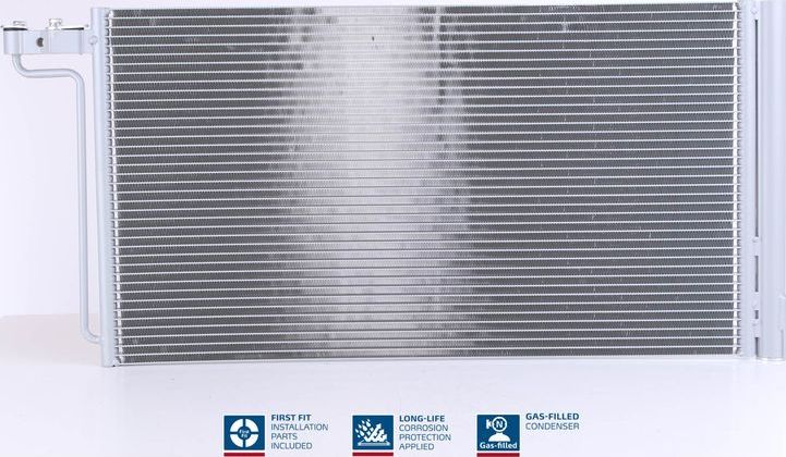 Радиатор кондиционера (конденсатор) Nissens (алюминий). Артикул 940765