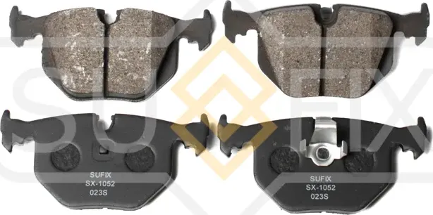 Колодки дисковые тормозные задние правые/левые BMW 3 (E46) 1997-2005 (Sufix). Артикул SX1052