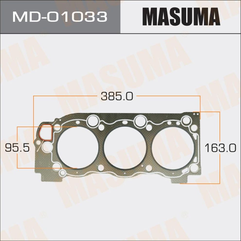 Прокладка ГБЦ Masuma. Артикул MD-01033