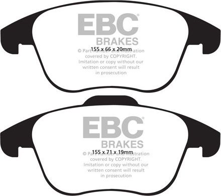 Тормозные колодки EBC Brakes. Артикул DP1997